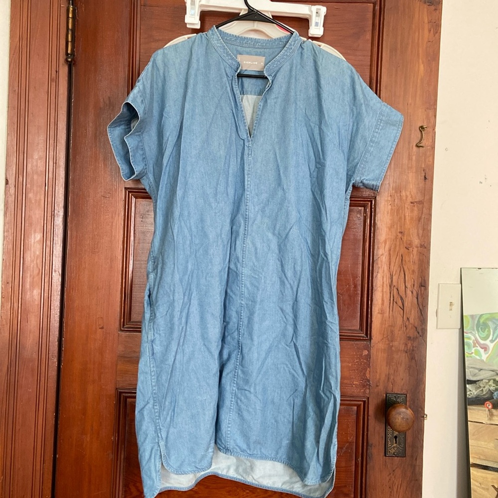 Everlane denim shirt dress